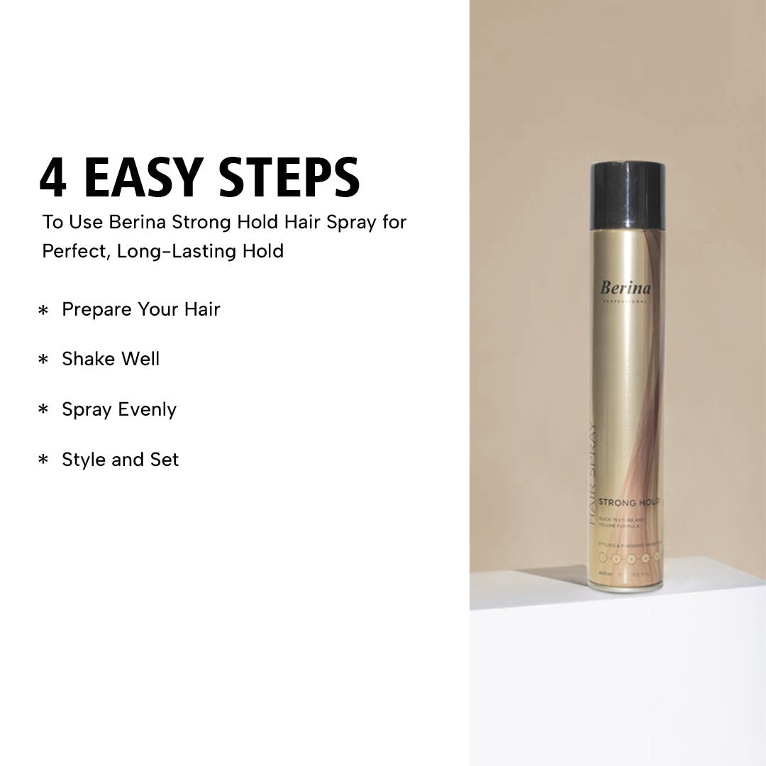 Berina Hair Spray super firm hold 400 ML - 4