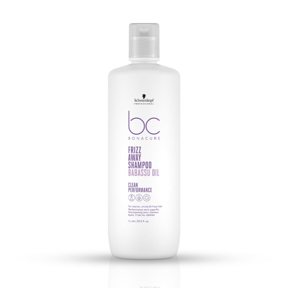 Schwarzkopf Professional Bonacure Frizz Away Shampoo with Babassu Oil 1L - 1