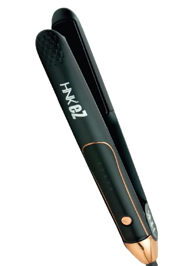 Hnk Hair N Kraft Ez Hair Straightener Black Ceramic Coated Plate - 2