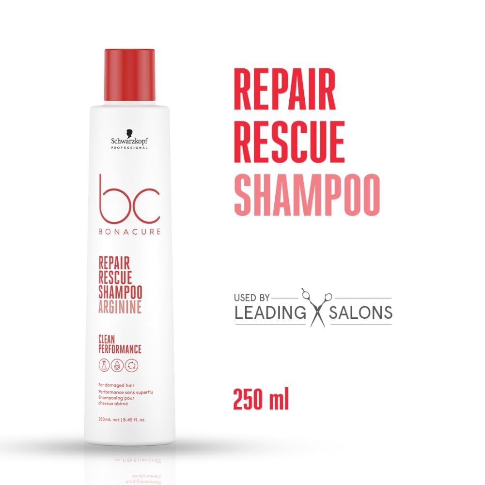 Schwarzkopf Professional Bonacure Repair Rescue Shampoo with Arginine, 250ml - 2