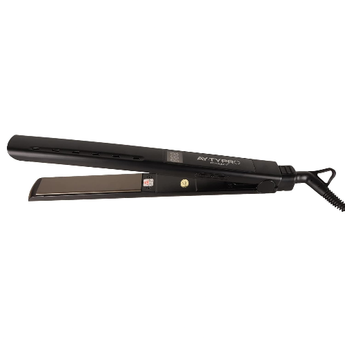 AYTY PRO Hair Straightener Titanium V+ With Black Titanium Plates (Black) - 2
