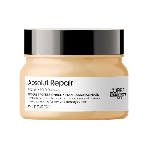 L'Oreal Professionnel Serie Expert Absolut Repair Hair Mask with Protein and Gold Quinoa (250gm) - 1