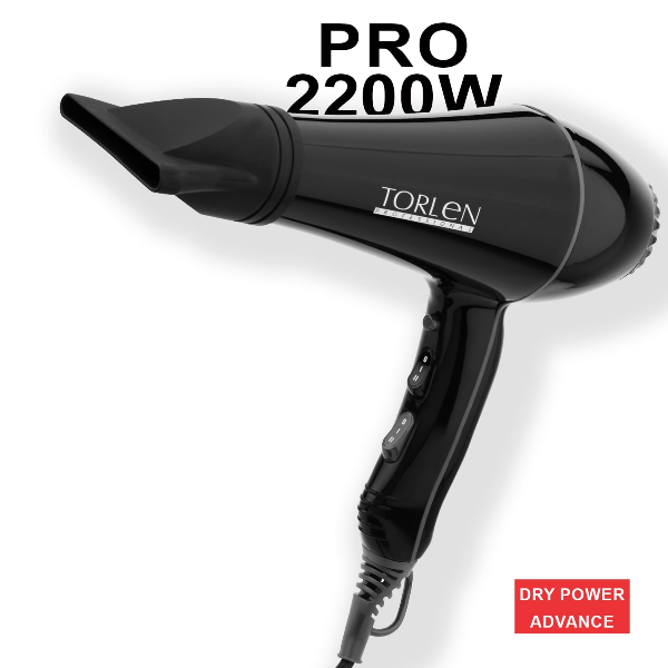 Torlen Professional TOR 181 - Hair Dryer | 2200W | Black Grey | AC Motor | 3 heat & 2 speed setting | Cool Shot Button | Ceramic Technology - 3