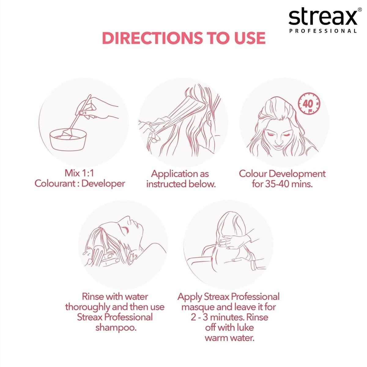 Streax Professional Argan Secrets Permanent Hair Colourant Cream - Natural Black 1 (Enriched with Argan Oil) 60 gm - 7