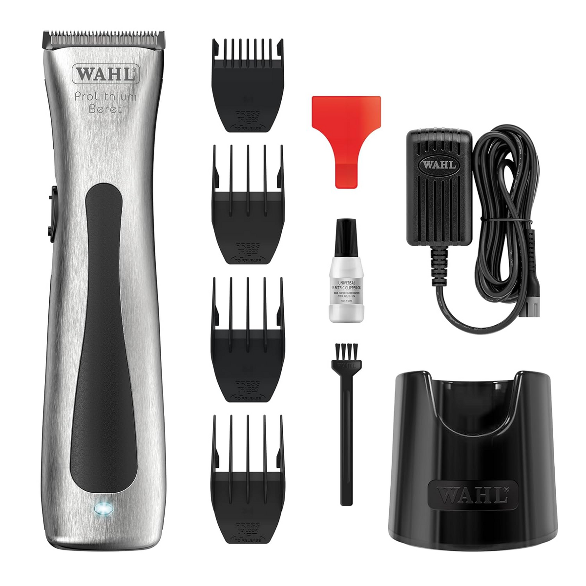 Wahl Professional Cord/Cordless 08841-724 Beret Trimmer; 0.4 mm Cutting length; 75 minutes run time; 6000 rpm; Lithium-ion Battery, Golden - 4