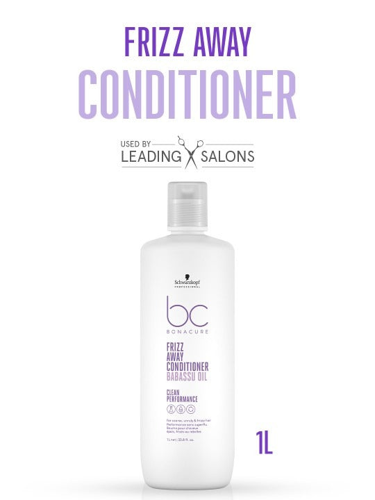 Schwarzkopf Professional Bonacure Frizz Away Conditioner with Babassu Oil for Dry Hair-1L - 2