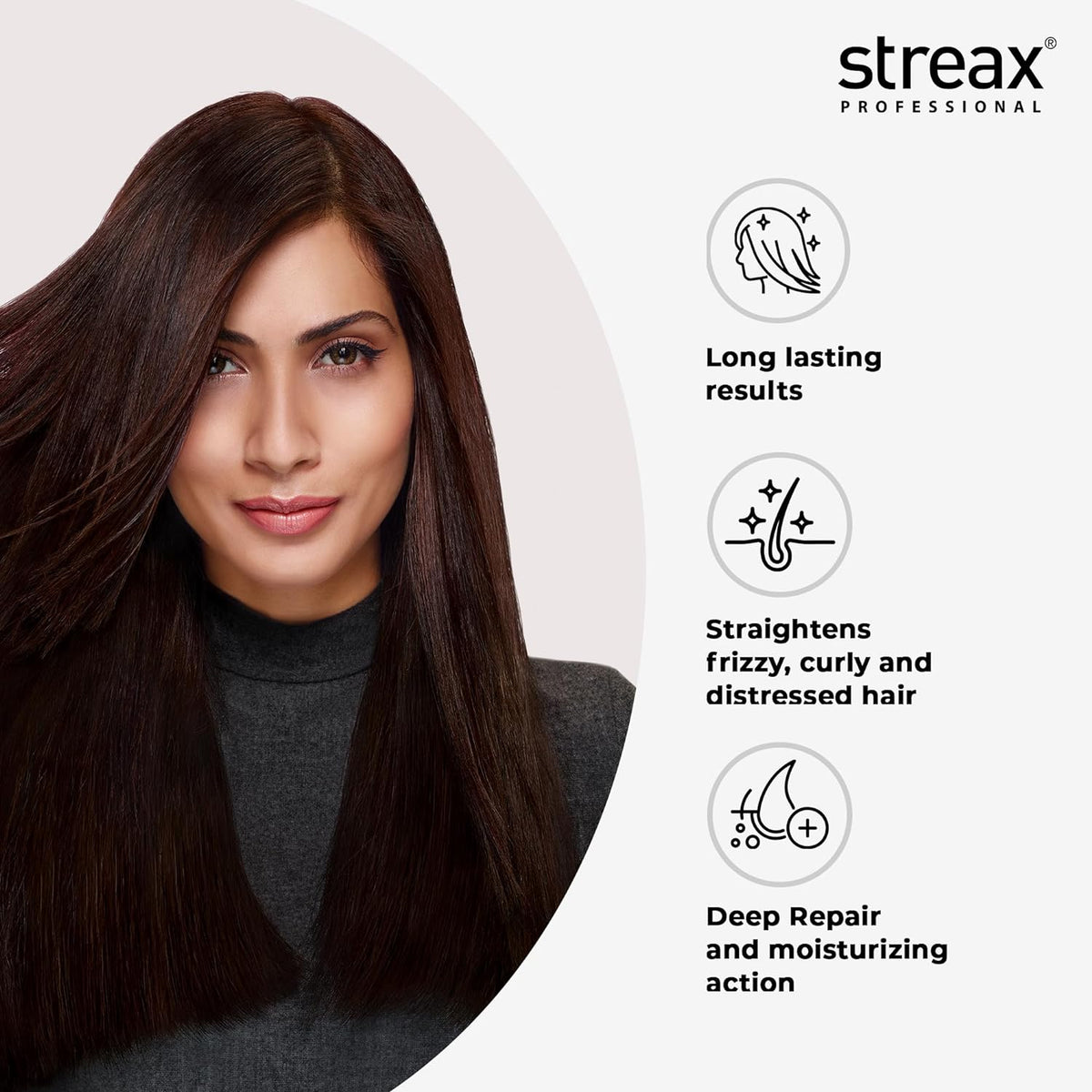 Streax Pro Hair Straightening Cream, Intense, 500ml - 2