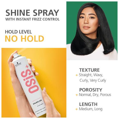 Schwarzkopf Professional OSiS+ Sparkler Hair Styling Shine Spray (300ml) - 3