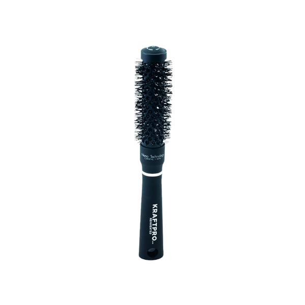KRAFTPRO 19mm Ceramic & Ionic Tech & Anti-Static, Round Hair brush for Blow Drying, Curling, Straightening, Add Volume & Shine - Styling Tools - 1