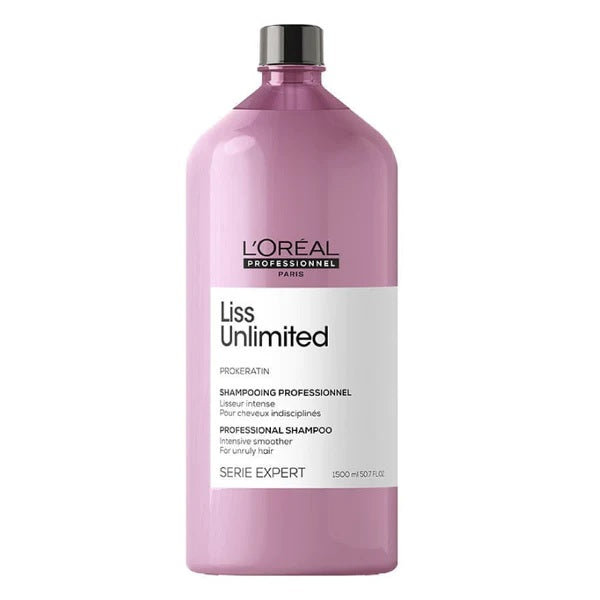 L'Oréal Professionnel Liss Unlimited Shampoo for Frizzy & Unruly Hair | With Pro-Keratin (1500 ml) - 1