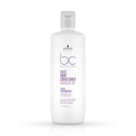 Schwarzkopf Professional Bonacure Frizz Away Conditioner with Babassu Oil for Dry Hair-1L - 1