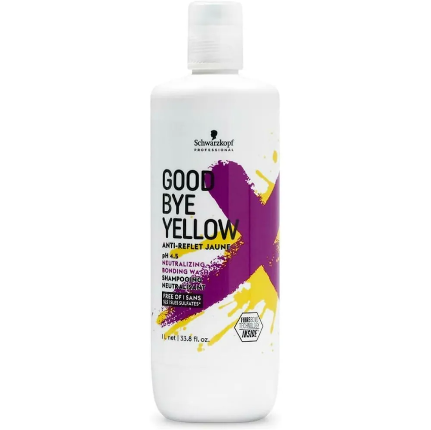 Schwarzkopf Professional Goodbye Yellow Neutralizing Shampoo pH 4.5 (1000ml) - 1