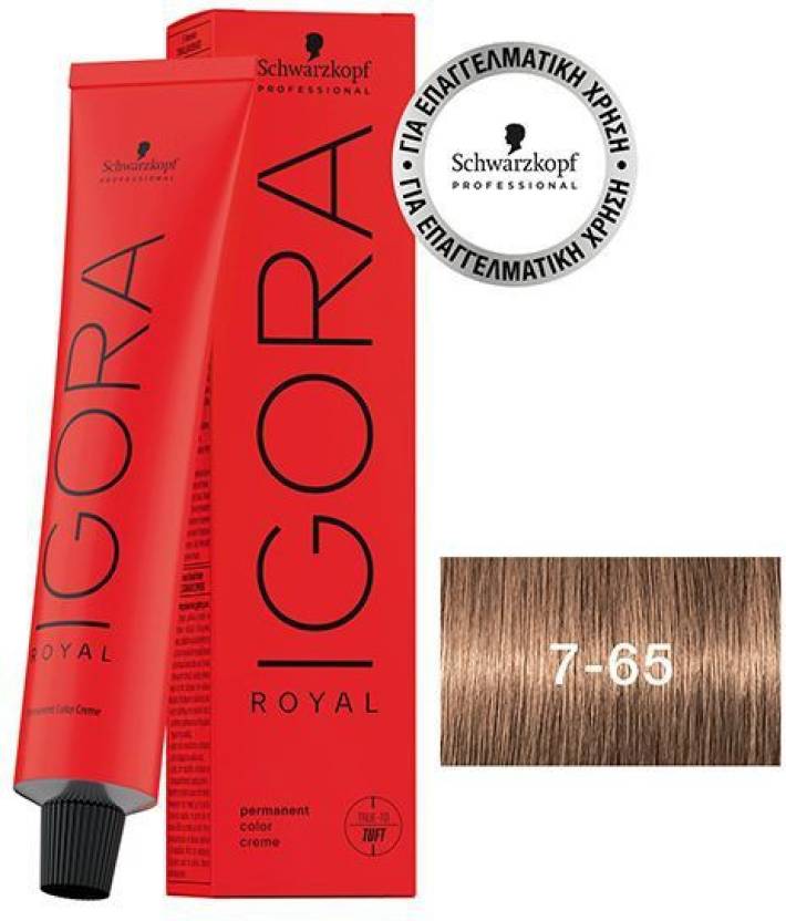 Schwarzkopf Professional Igora Royal Permanent Color Creme (7-65 Medium Blonde Chocolate Gold) (60 ml) - 1