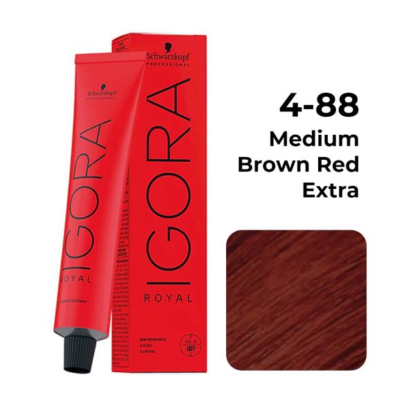 Schwarzkopf Professional Igora Royal Permanent Color Creme (4-88 Medium Brown Red) - 1