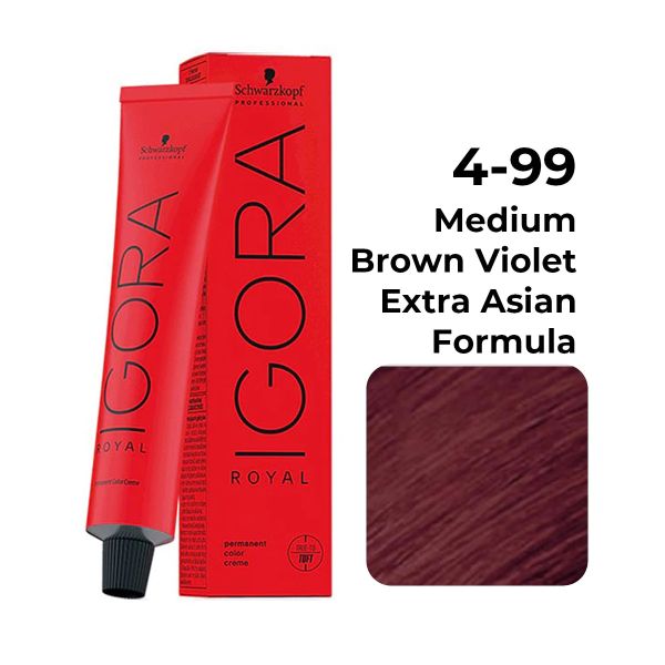 Schwarzkopf Professional Igora Royal Permanent Color Creme (4-99 Medium Brown Violet) - 1