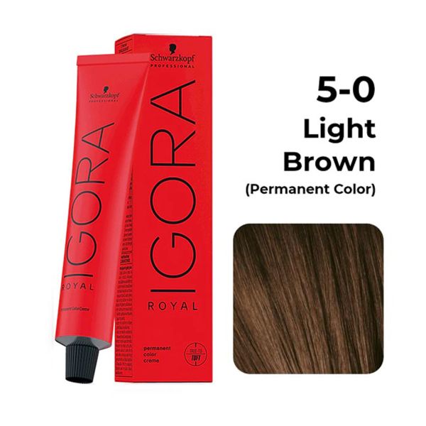 Schwarzkopf Professional Igora Royal Permanent Color Creme (5-0 Light Brown) - 1