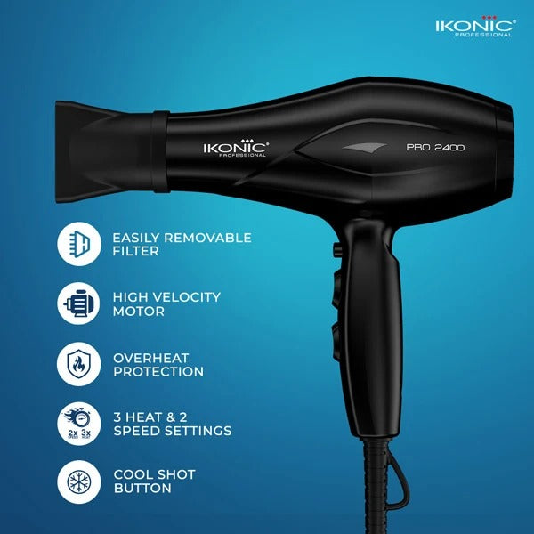 Ikonic Professional Pro 2400 Hair Dryer 2200-2400W