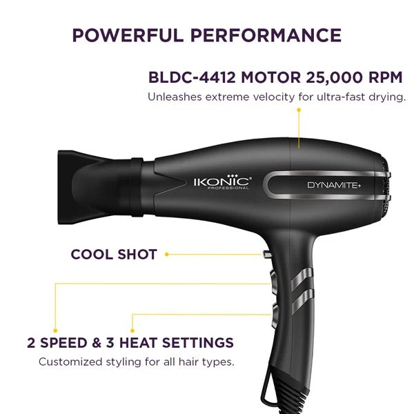 Ikonic Professional Dynamite+ BLDC Hair Dryer 2600-3000W