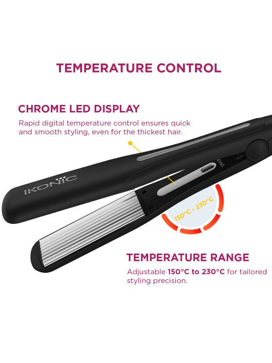 Ikonic Professional Pro Titanium Crimp Hair Crimper