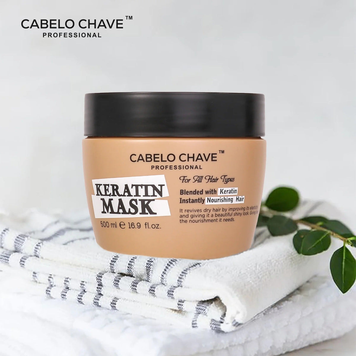 CABELO CHAVE Keratin Hair Mask for Men & Women - 500ml - 2