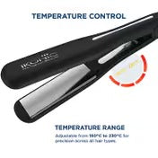 Ikonic Professional Black Titanium Pro Hair Straightener