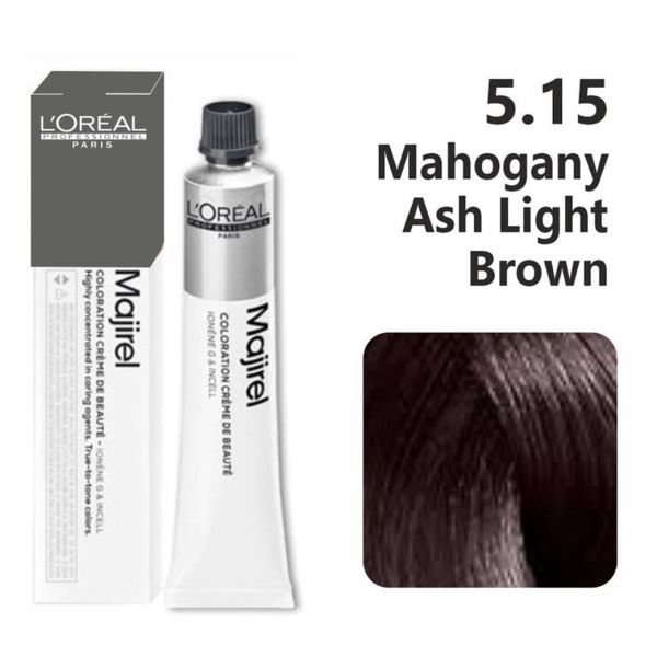 L'oreal Professionnel Paris Majirel - 5.15 (Mahogany Ash Light Brown) - 1
