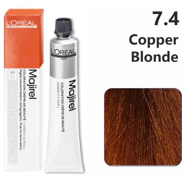 L'oreal Professionnel Paris Majirel - 7.4 (Copper Blonde) - 1