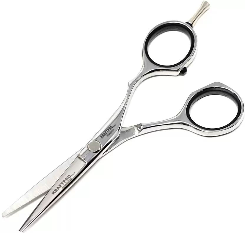 KRAFTPRO Popular Scissor H-5.5" Cutting Scissors ( Experience the Most Advanced Professional Line of Hair Styling Scissors ) (5.5 Inches) Scissors (Set of 1, Steel) - 2