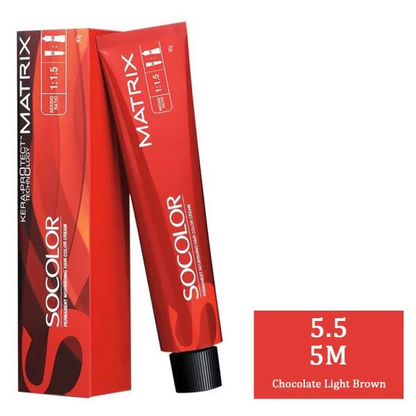 Matrix SoColor Permanent Hair Color Cream 5.5 Chocolates 90ml - 2