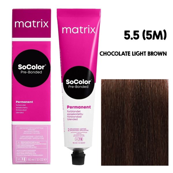 Matrix SoColor Permanent Hair Color Cream 5.5 Chocolates 90ml - 1