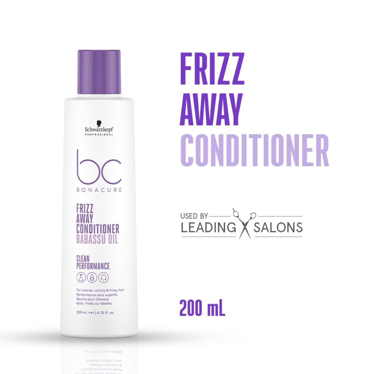 Schwarzkopf Professional Bonacure Frizz Away Conditioner with Babassu Oil  200ML - 3