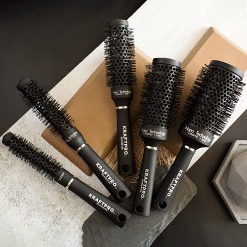 KRAFTPRO 45MM Ceramic Hair Brush (Ceramic + Ionic) Round Hair Brush - 4