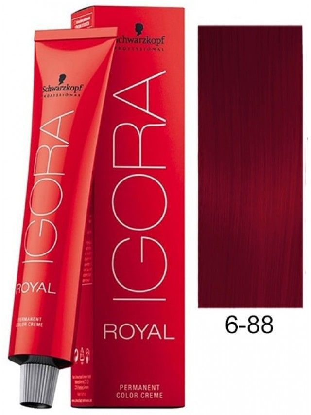 Schwarzkopf Professional Igora Royal Permanent Color Creme (6-88 Dark Extra Red Blonde) - 1