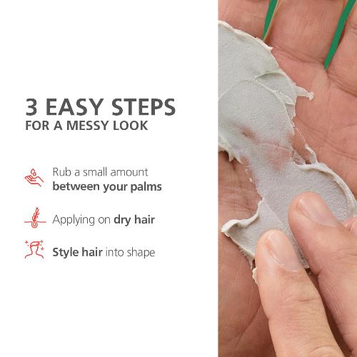 Schwarzkopf Professional OSiS+ Mess Up Hair Styling Matte Paste |Easy to Mould |Easy to apply and Wash | Vegan | Medium Hold | Dry and Non-Greasy | Matte finish| Pomade | 100 ml - 4