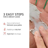 Schwarzkopf Professional OSiS+ Mess Up Hair Styling Matte Paste |Easy to Mould |Easy to apply and Wash | Vegan | Medium Hold | Dry and Non-Greasy | Matte finish| Pomade | 100 ml - 4