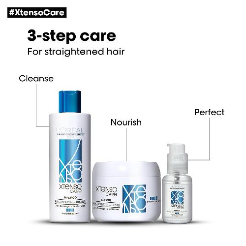 L'OREAL PROFESSIONNEL PARIS Xtenso Care Serum For Straightened Hair, 50 Ml| Anti-Frizz Serum | Hair Shine Serum|Serum With Pro Keratin & Incell Technology - 2