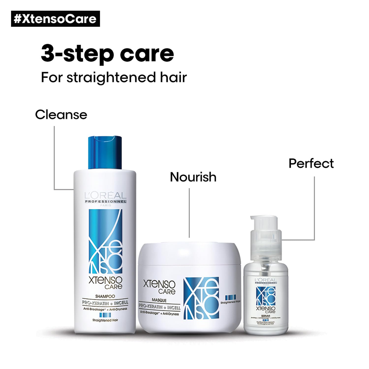 L’OREAL PROFESSIONNEL PARIS Xtenso Care Shampoo, 250 ML | For Straightened Hair - 4