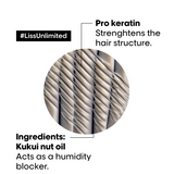 L’Oréal Professionnel Liss Unlimited Hair Mask with Pro-Keratin and Kukui Nut Oil 250gm - 7