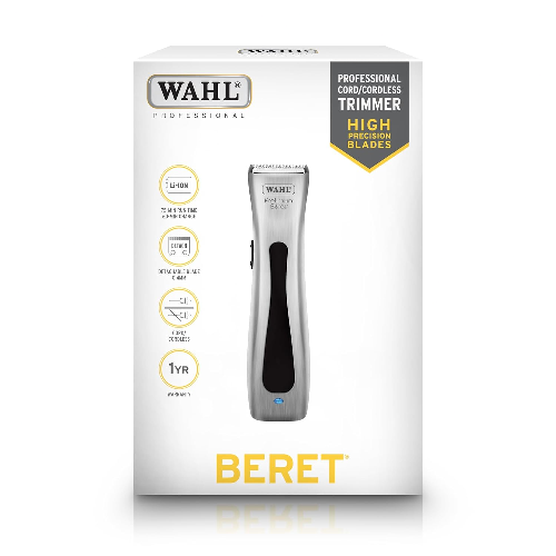 Wahl Professional Cord/Cordless 08841-724 Beret Trimmer; 0.4 mm Cutting length; 75 minutes run time; 6000 rpm; Lithium-ion Battery, Golden - 2