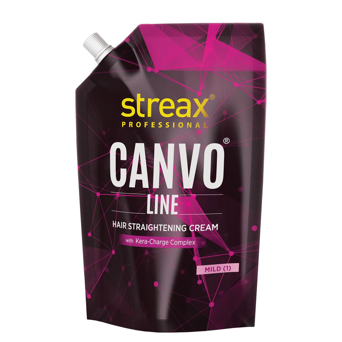 Streax Pro Hair Straightening Cream, Mild, 500ml - 1