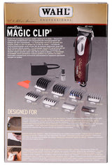 Wahl India 08148-324 Cord/Cordless India Professional Magic Clipper; 0.5-1.2 mm cutting lengths; 90 minute run time; Maroon - 9