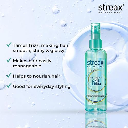 Streax Professional Vitariche Gloss Hair Serum (200 ml) - 3