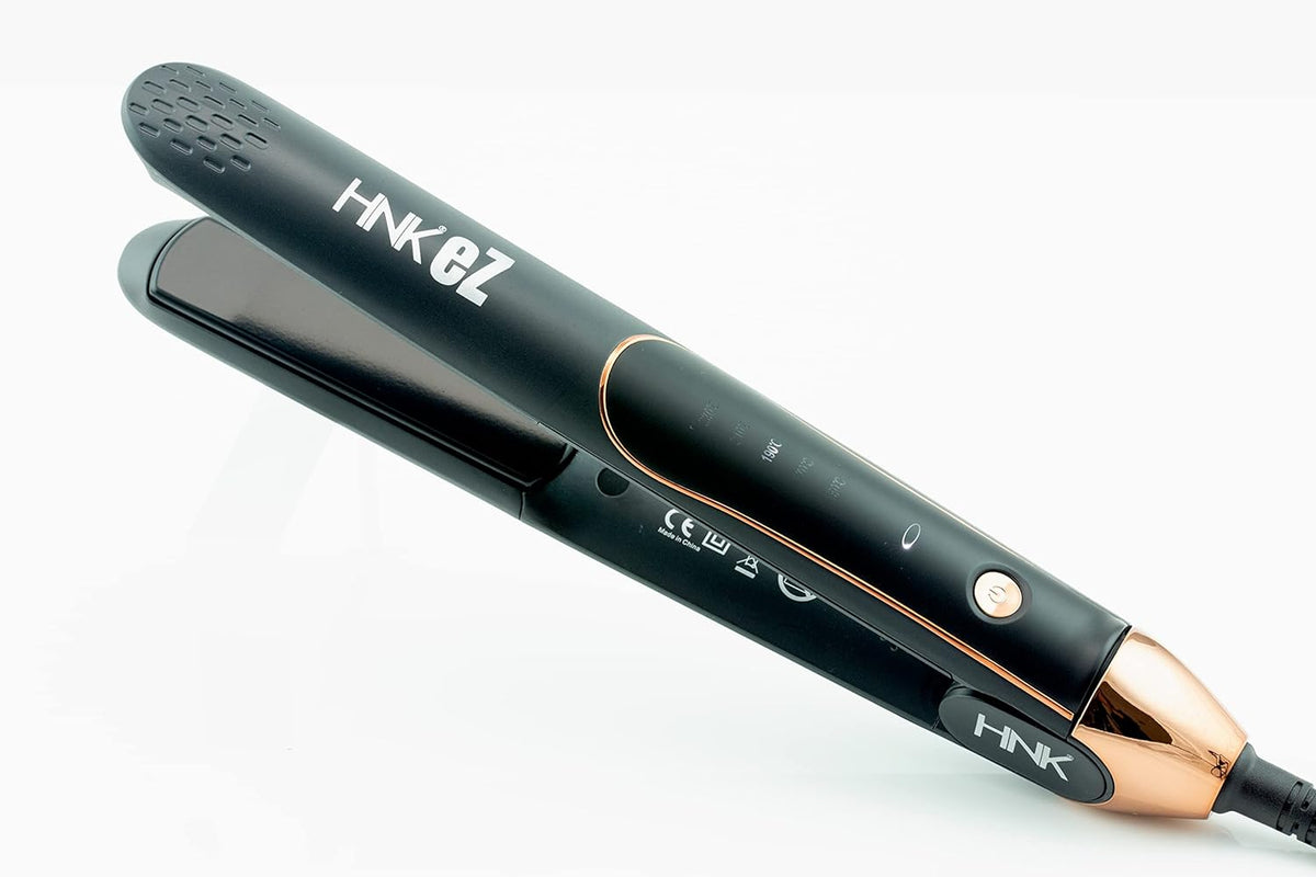 Hnk Hair N Kraft Ez Hair Straightener Black Ceramic Coated Plate - 6