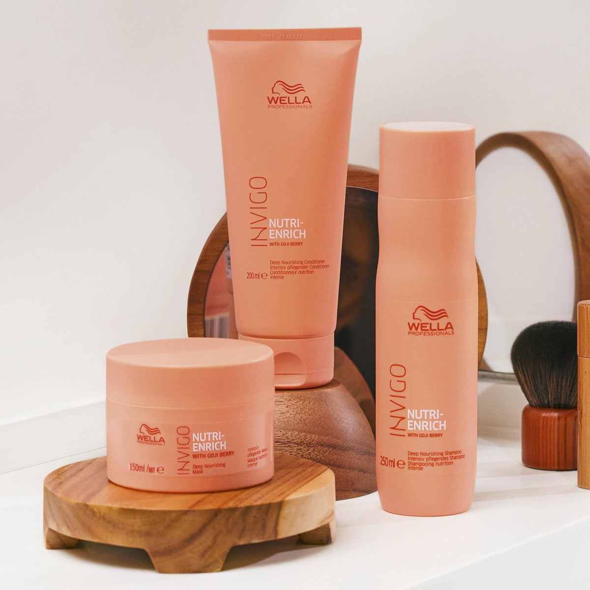 Wella Professionals Invigo Nutri-Enrich Hair Mask | 150 ml | Nourishing, Hydrating Hair Treatment for Dry & Damaged Hair | With Goji Berry Nutrients - 4