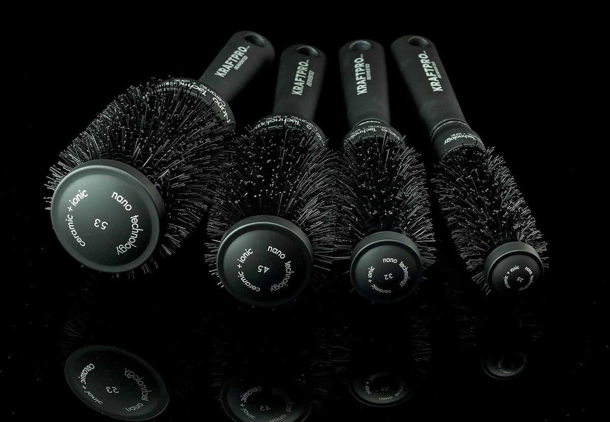 KRAFTPRO 45MM Ceramic Hair Brush (Ceramic + Ionic) Round Hair Brush - 5