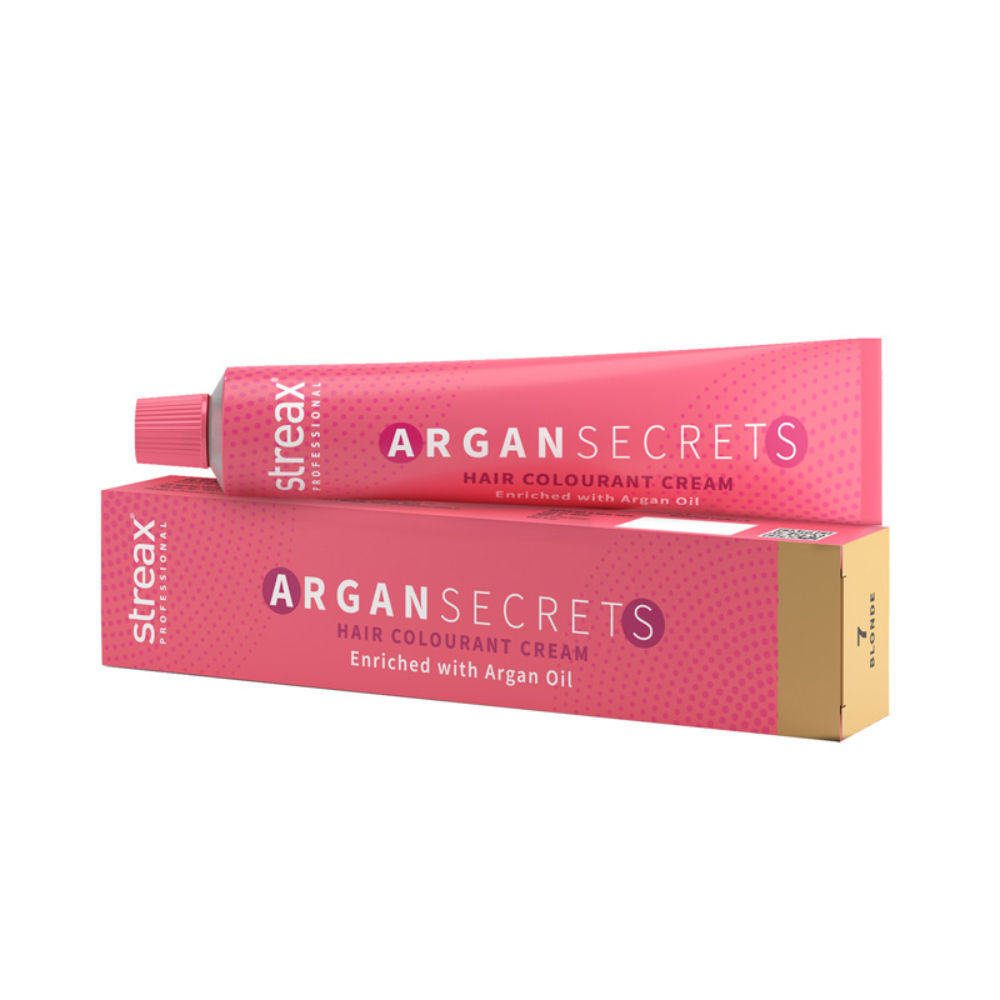 Streax Professional Argan Secret Hair Colourant Cream - Blonde 7 - 60gm - 1
