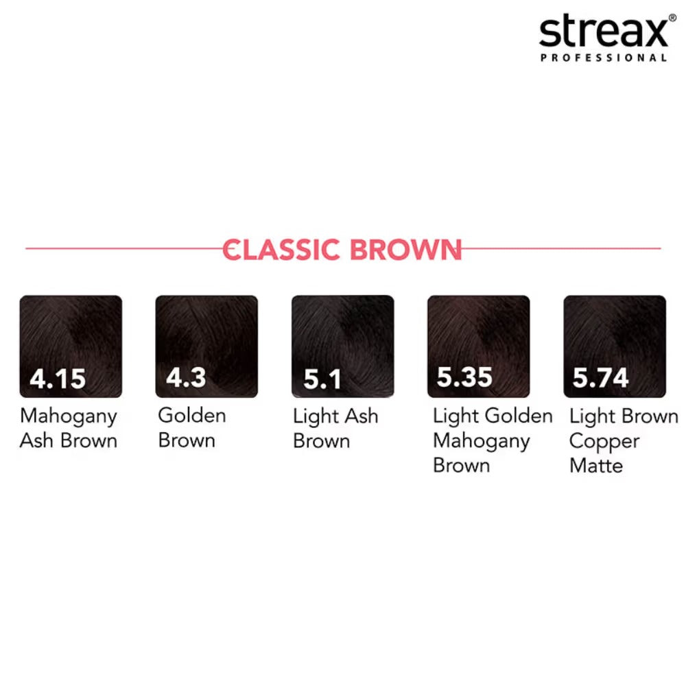 Streax Professional Argan Secrets Hair Colourant Cream - Light Ash Brown 5.1 - 5