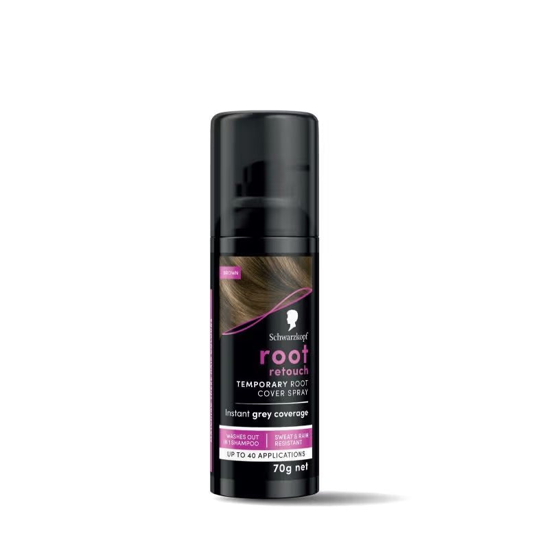 Schwarzkopf Root Retouch - Temporary Root Cover Hair Color Spray - Brown 120ml - 1