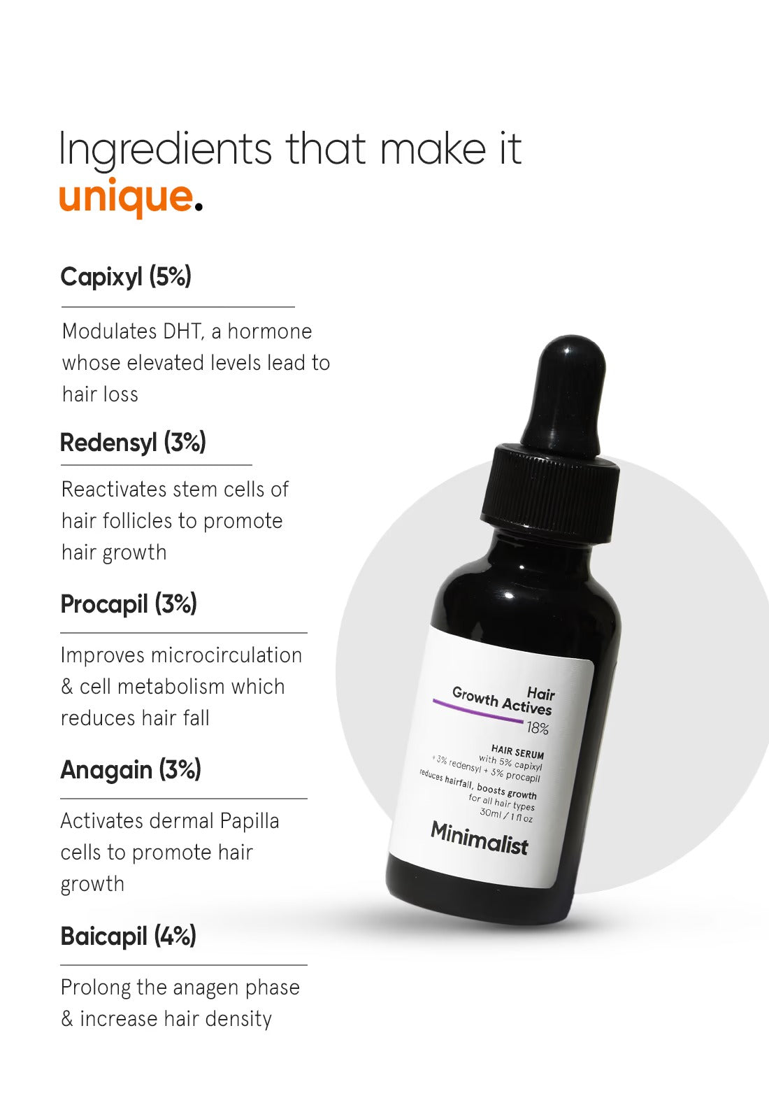 Minimalist Hair Growth Actives 18% Hair Serum - 4