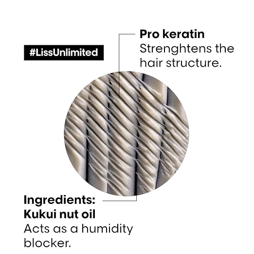L'Oréal Professionnel Liss Unlimited Shampoo for Frizzy & Unruly Hair | With Pro-Keratin  (1500 ml) - 4
